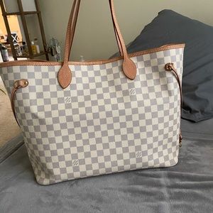 Authentic Louis Vuitton Damier Azur Neverfull GM